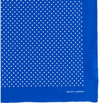 Ralph Lauren Dot Print Pocket Square - Lyst