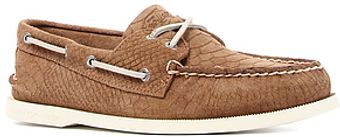 Sperry Topsider The Ao 2eye Python Embossed Boat Shoe in Tan - Lyst