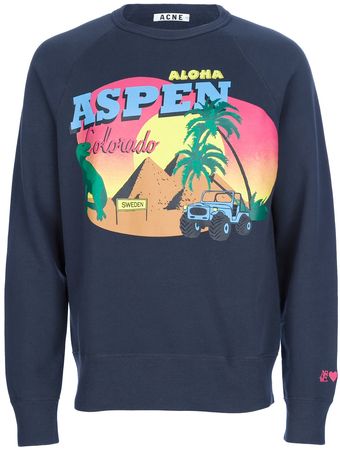 Acne Aspen College Sweatshirt - Lyst