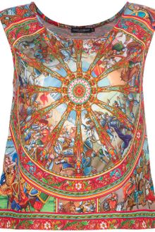 Dolce & Gabbana Printed Tank - Lyst