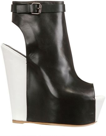 Gianmarco Lorenzi 150mm Open Toe Calfskin Wedges - Lyst