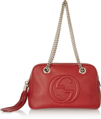 Gucci Soho Texturedleather Shoulder Bag - Lyst