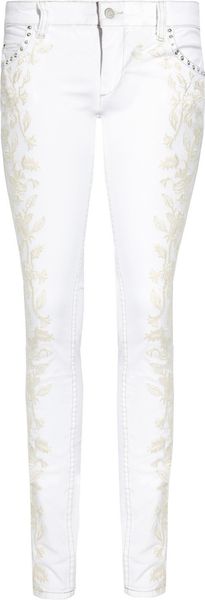 Isabel Marant Galix Embroidered Lowrise Skinny Jeans - Lyst