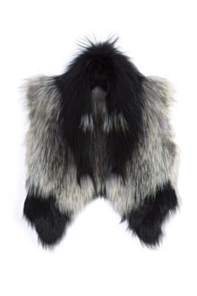 J. Mendel Silver Fox Intarsia Vest - Lyst