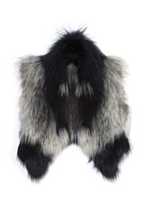 J. Mendel Silver Fox Intarsia Vest