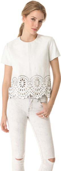 Lover Catherine Leather Top - Lyst