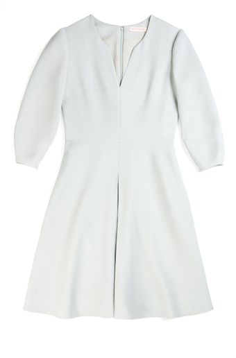 Matthew Williamson Winter Crepe Lantern Sleeve Dress in Slate - Lyst