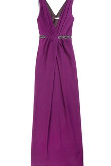 Matthew Williamson Winter Crepe Twisted Drape Column Gown - Lyst