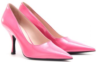 Miu Miu Leather Pumps - Lyst