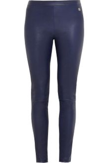 Roberto Cavalli Stretchleather Leggings-Style Pants - Lyst