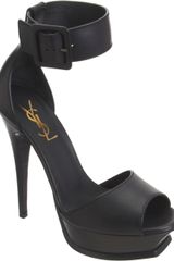 Yves Saint Laurent Ankle Cuff Platform Sandal