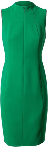 Akris Tailored Crepe Wool Pencil Dress - Lyst