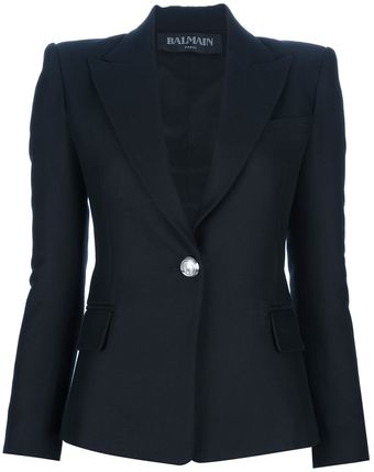 Balmain Fitted Blazer - Lyst