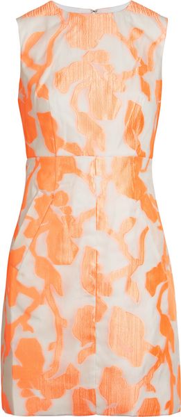 Diane Von Furstenberg Carpreena Mini Rose Jacquard Dress - Lyst