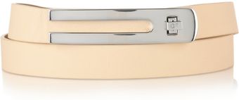 Diane Von Furstenberg Ava Texturedleather Belt - Lyst