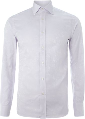 Duchamp Long Sleeve Rose Jacquard Shirt - Lyst