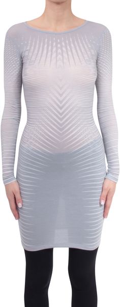 Gareth Pugh Viscose and Cashmere Dress - Lyst