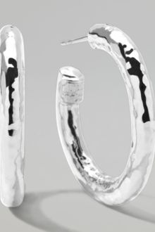 Ippolita Glamazon Silver Hoop Earrings - Lyst