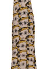 Issa Beaded Warhol Print Silk Georgette Gown