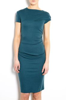 Joseph Teal Blue Exclusive Maria Wool Interlock Dress - Lyst