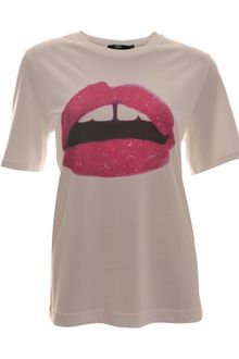 Markus Lupfer Glitter Lips Tee - Lyst