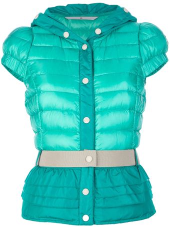 Moncler Grenoble Padded Cap Sleeve Jacket - Lyst