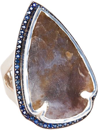 Pamela Love Jasper Sapphire Arrowhead Ring - Lyst