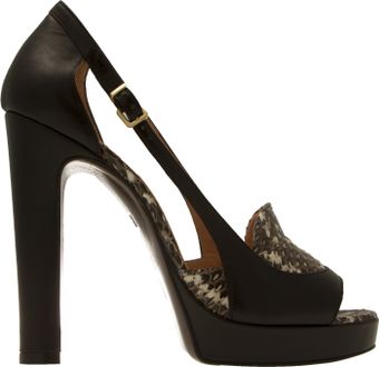 Robert Clergerie Vaxs Peep Toe Shoes - Lyst