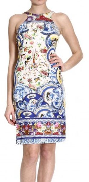 Roberto Cavalli Sleeveless Jersey Wedwood Print - Lyst
