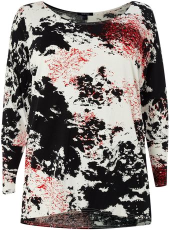 Samya Cut Out Printed Top - Lyst