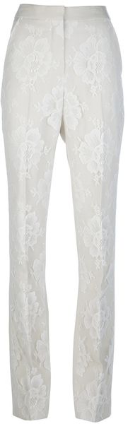 Stella McCartney Lace Tailored Trouser - Lyst