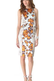 Suno Fitted Side Peplum Dress - Lyst