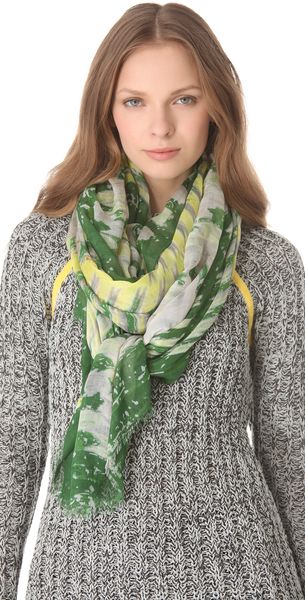 Yigal Azrouel Diamond Print Scarf - Lyst