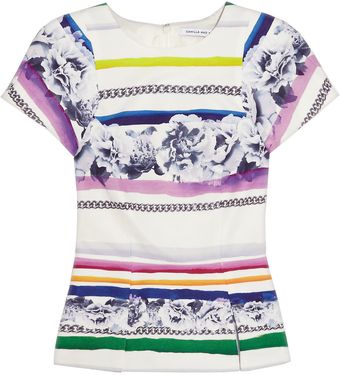 Camilla & Marc Printed Cotton and Silkblend Top - Lyst