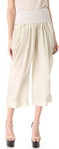 Donna Karan New York Full Leg Pants with Draped Pockets - Lyst