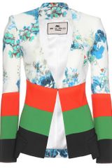 Etro Print Fitted Blazer