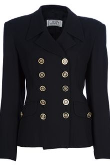 Gianni Versace Vintage Double Breasted Blazer - Lyst