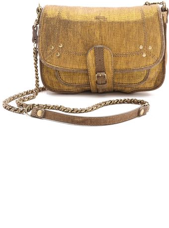 Jérôme Dreyfuss Jojo Metallic Suede Bag - Lyst