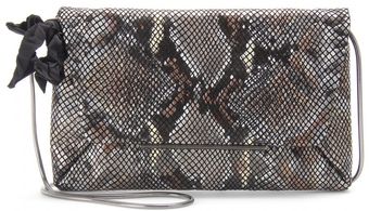 Lanvin Snake Print Clutch - Lyst