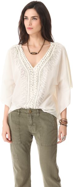 Love Sam Metallic Sequin Poncho Top - Lyst