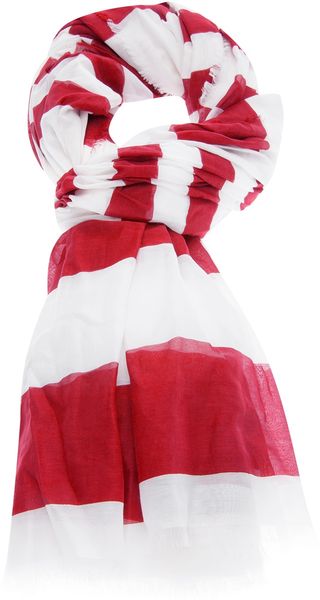 Marc Jacobs Striped Scarf - Lyst
