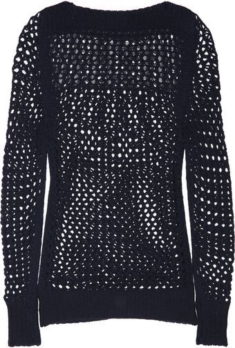 Nina Ricci Openknit Wool Sweater - Lyst