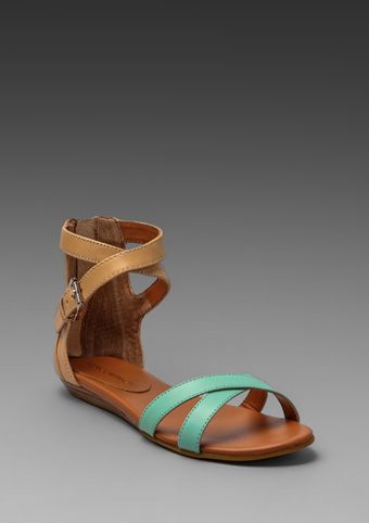Rebecca Minkoff Bettina Flat in Tan - Lyst