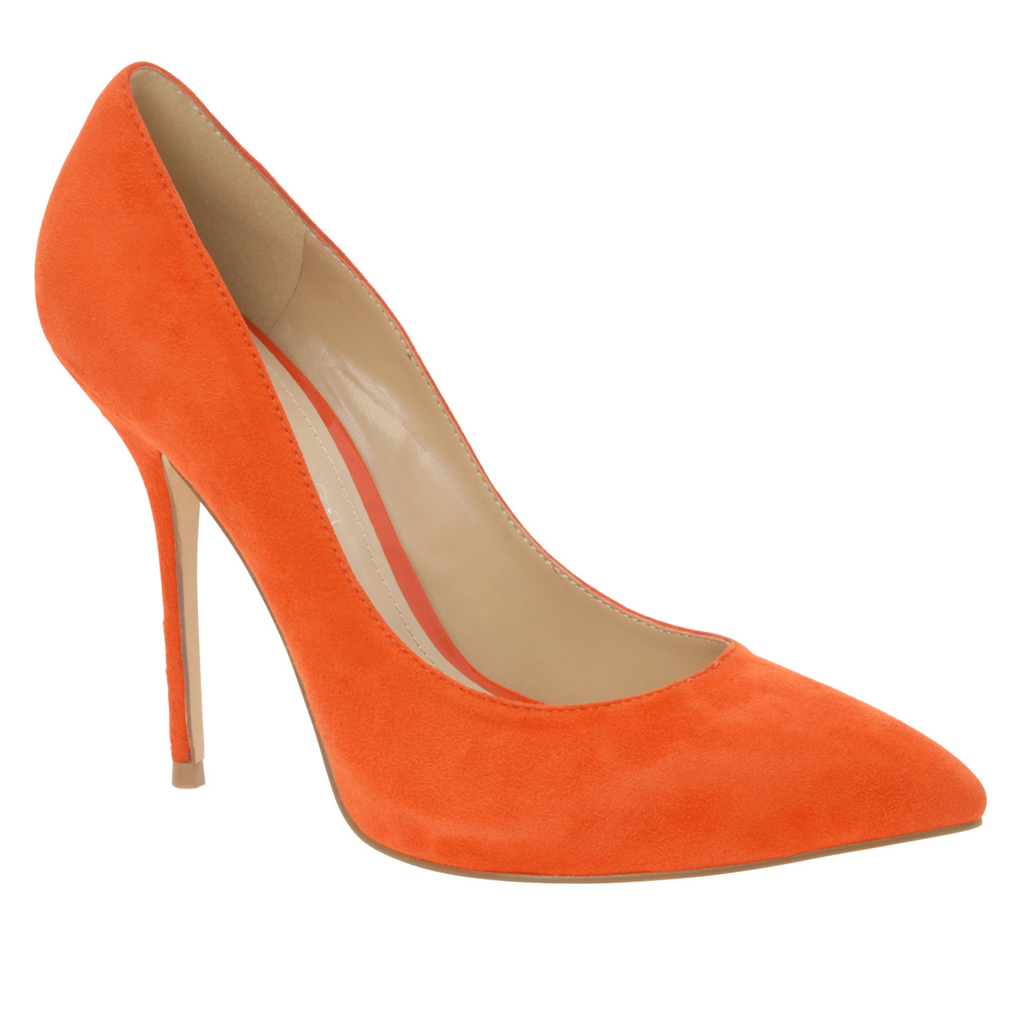 Shoeniverse: ALDO Orange Suede Fravel Pump