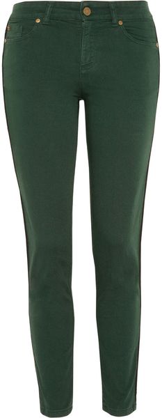 Alexander McQueen Cropped Midrise Skinny Jeans - Lyst