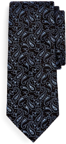 Brooks Brothers Satin Paisley Print Tie - Lyst