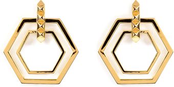 Eddie Borgo Large Lattice Hoop Earrings - Lyst