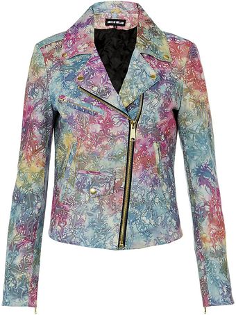 House Of Holland Tie Dye Biker Jacket - Lyst