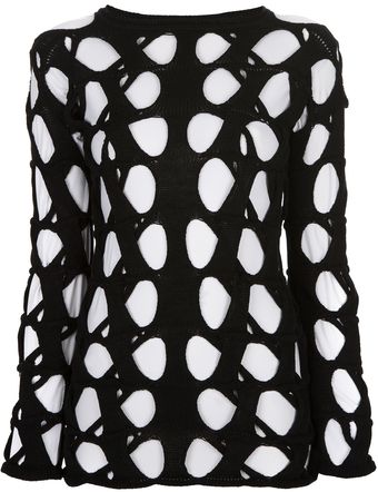 Junya Watanabe Cut Out Sweater - Lyst