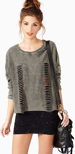 Nasty Gal Rough Cut Knit - Lyst